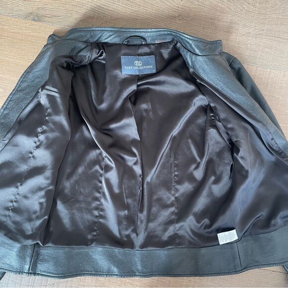 Tart Collections Vegan Leather Suede Moto Women's Jacket Black (Size M) - Picture 5 of 11